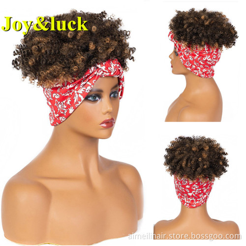 Wholesale Prices for Women Ladies Hair Finger Wave Scarf Wig Black Hairband Long Water Wave Headband Wig Synthetic Hair Wigs